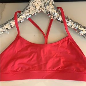 Lululemon Power Y pink sports bra